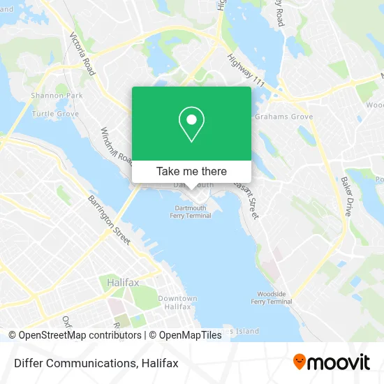 Differ Communications map