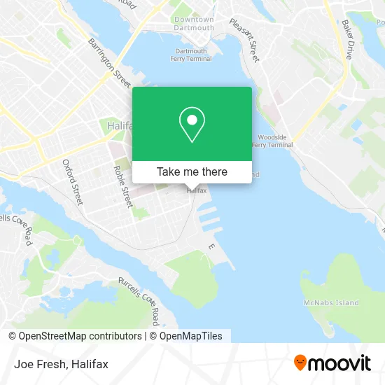 Joe Fresh map