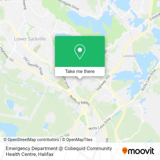 Emergency Department @ Cobequid Community Health Centre map