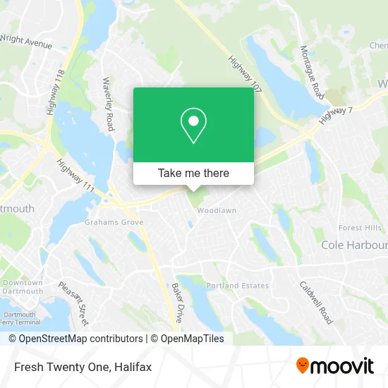 Fresh Twenty One map
