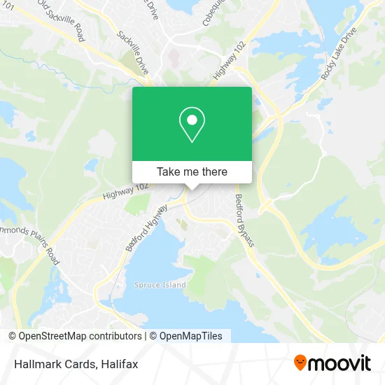 Hallmark Cards map