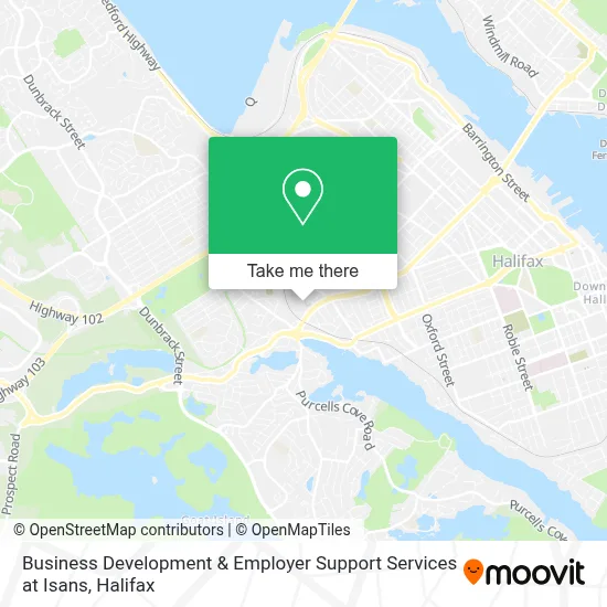 Business Development & Employer Support Services at Isans map