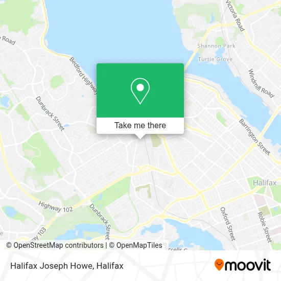 Halifax Joseph Howe map