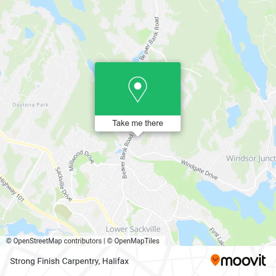 Strong Finish Carpentry map
