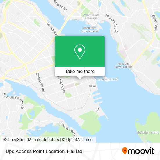 Ups Access Point Location map