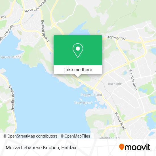 Mezza Lebanese Kitchen map
