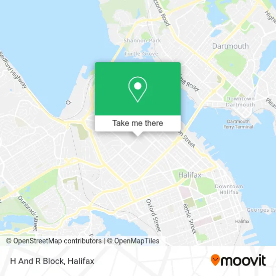 H And R Block map