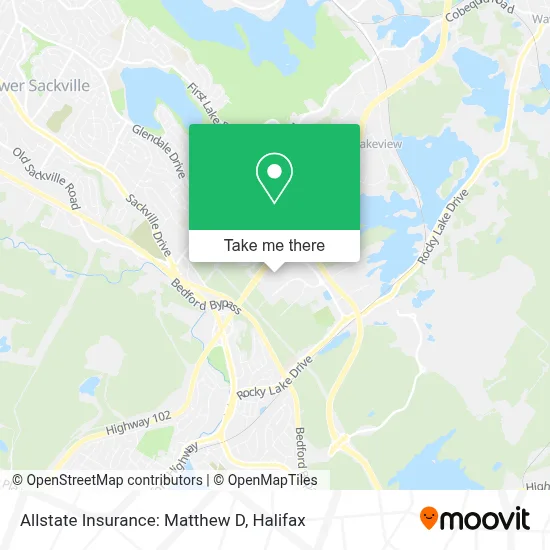 Allstate Insurance: Matthew D map