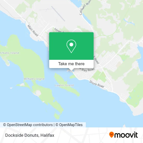 Dockside Donuts map