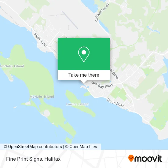 Fine Print Signs map