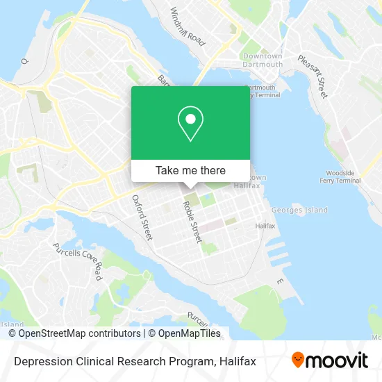 Depression Clinical Research Program map