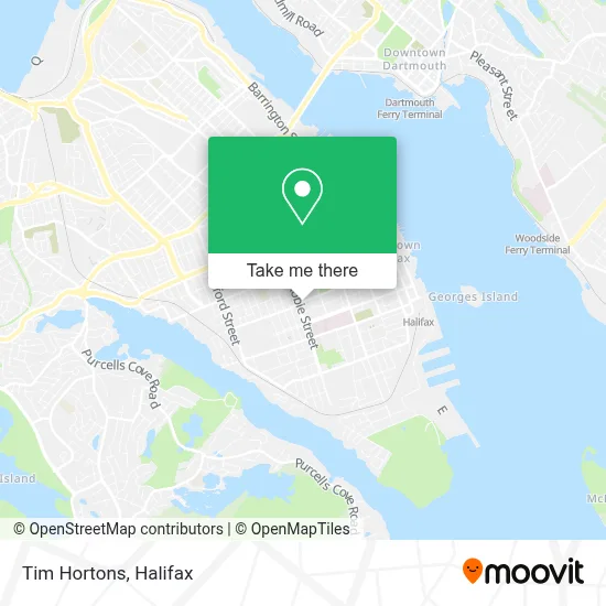 Tim Hortons map