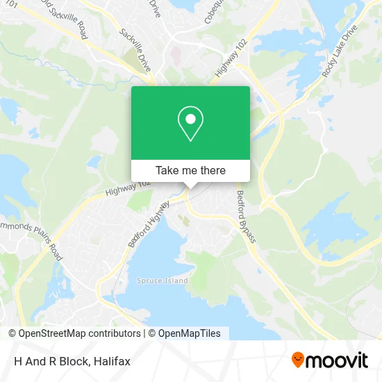 H And R Block map