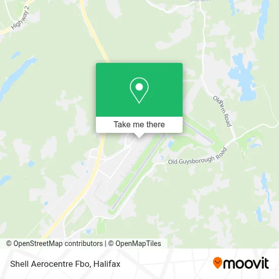 Shell Aerocentre Fbo map
