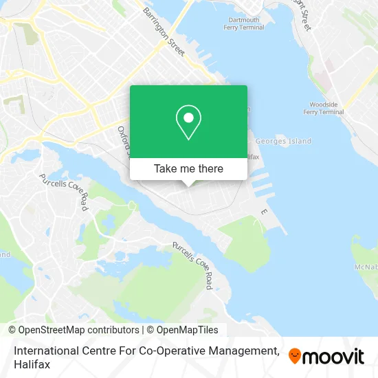 International Centre For Co-Operative Management map