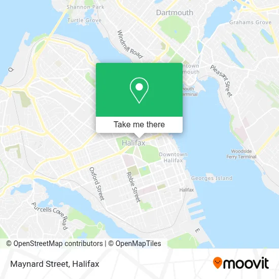 Maynard Street map