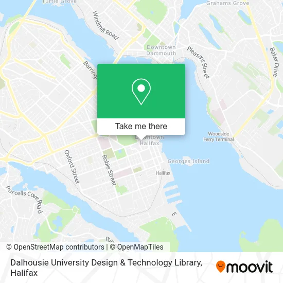 Dalhousie University Design & Technology Library map