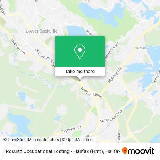Resultz Occupational Testing - Halifax (Hrm) map