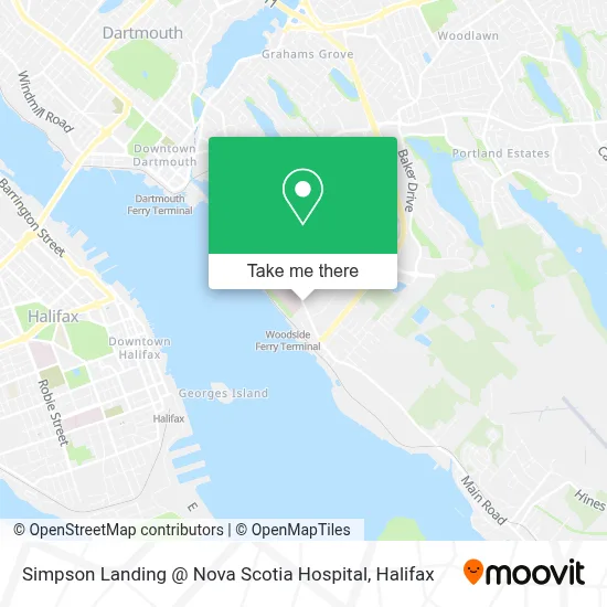 Simpson Landing @ Nova Scotia Hospital map