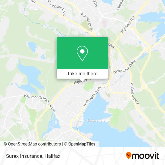Surex Insurance map