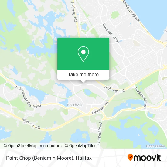 Paint Shop (Benjamin Moore) map