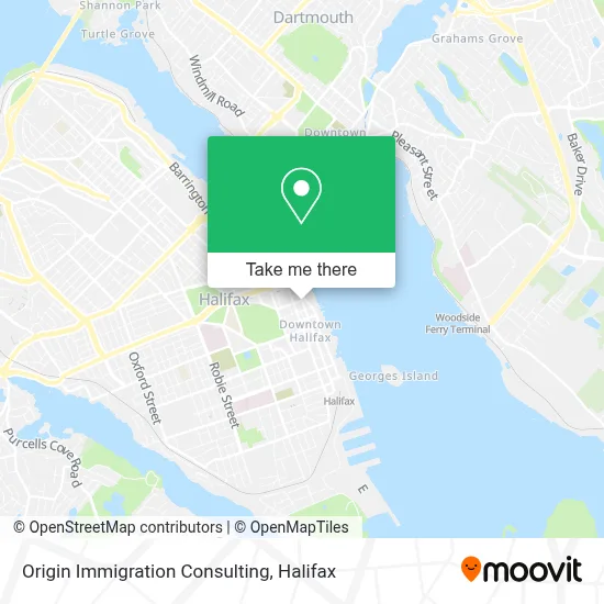 Origin Immigration Consulting map