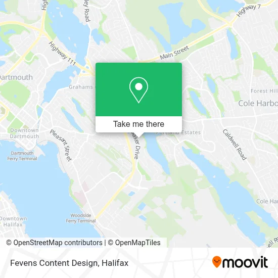 Fevens Content Design map
