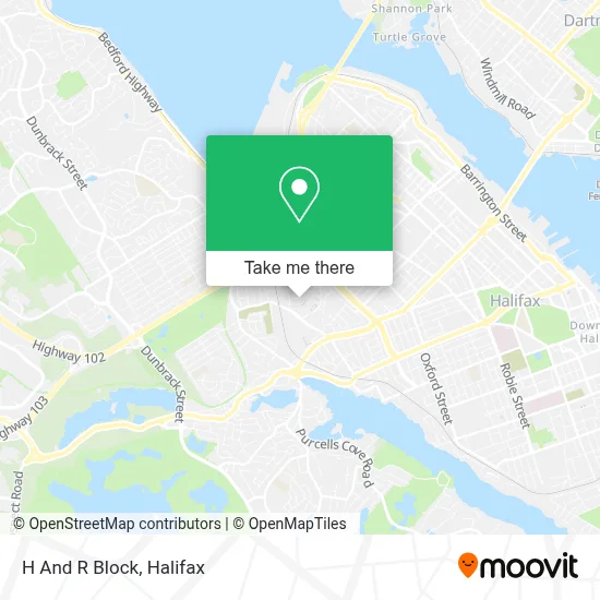 H And R Block map