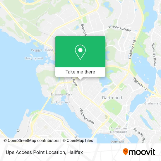 Ups Access Point Location map