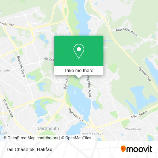 Tail Chase 5k map