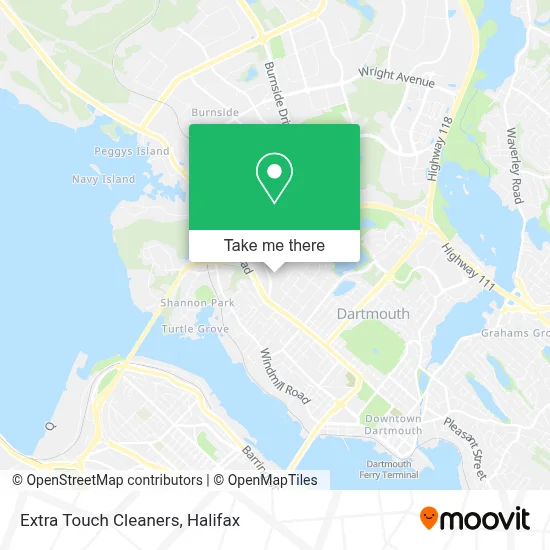 Extra Touch Cleaners map