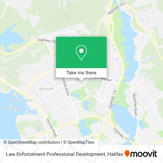Law Enforcement Professional Development map