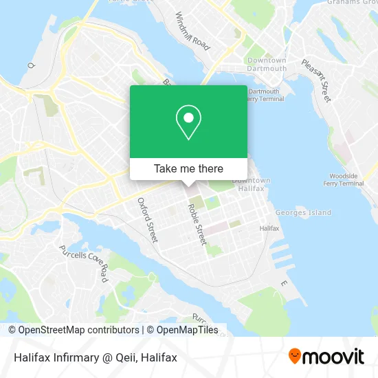 Halifax Infirmary @ Qeii map