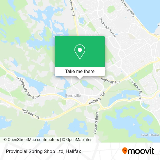 Provincial Spring Shop Ltd map