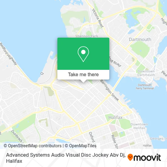Advanced Systems Audio Visual Disc Jockey Abv Dj map