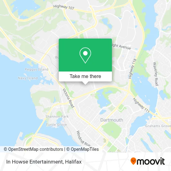 In Howse Entertainment map