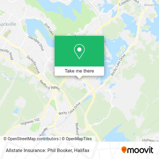 Allstate Insurance: Phil Booker map