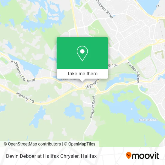 Devin Deboer at Halifax Chrysler map