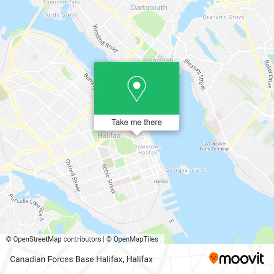 Canadian Forces Base Halifax map