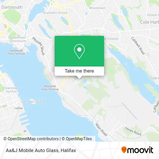 Aa&J Mobile Auto Glass map
