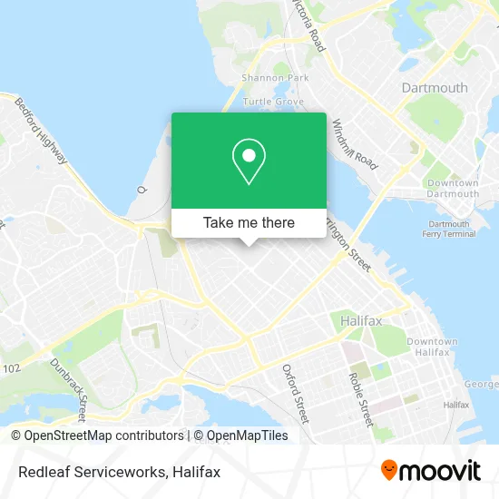 Redleaf Serviceworks map