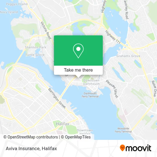 Aviva Insurance map
