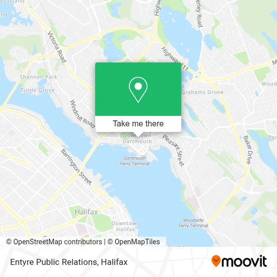 Entyre Public Relations map