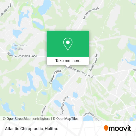 Atlantic Chiropractic map