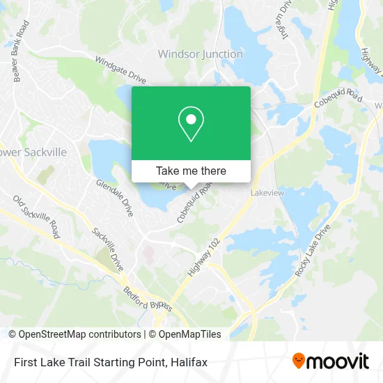 First Lake Trail Starting Point map