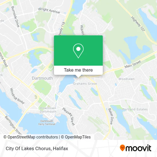City Of Lakes Chorus map