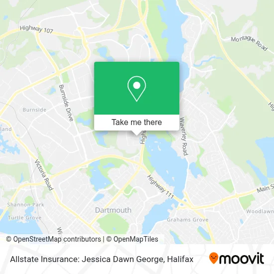 Allstate Insurance: Jessica Dawn George map