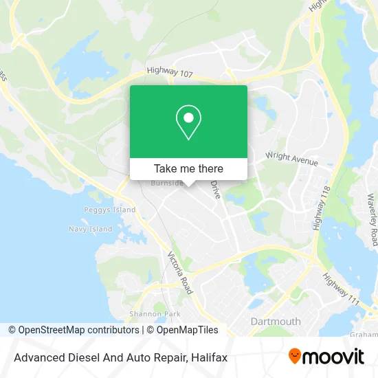 Advanced Diesel And Auto Repair map