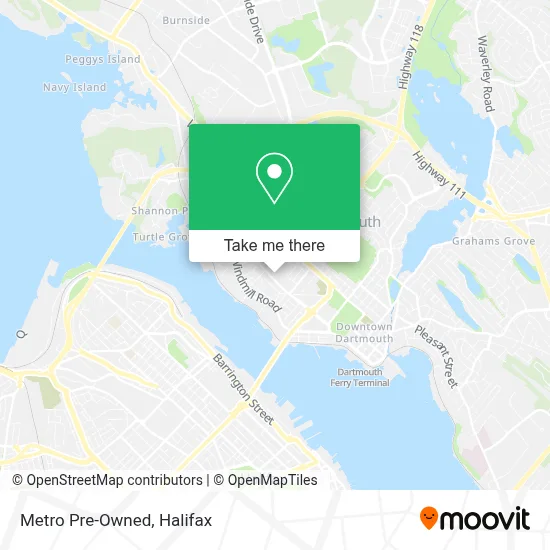 Metro Pre-Owned map
