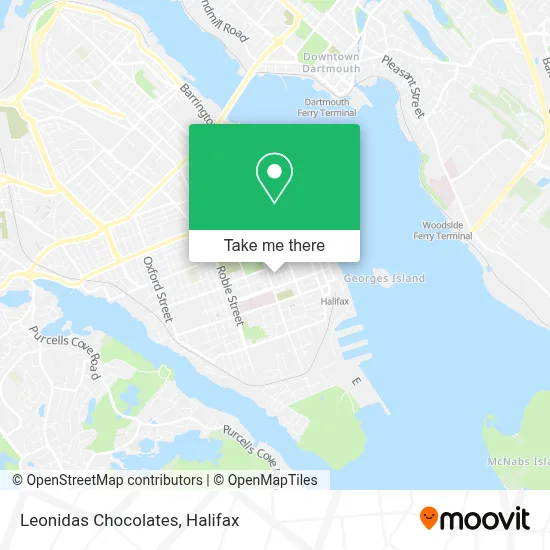 Leonidas Chocolates map